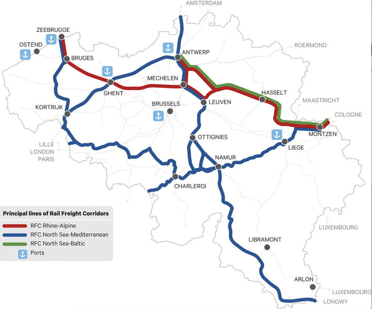 LA MODERNISATION DU NŒUD FERROVIAIRE DE LOUVAIN OUVRE LA VOIE À DE NOUVEAUX INVESTISSEMENTS POUR LE TRANSPORT DES MARCHANDISES PAR RAIL